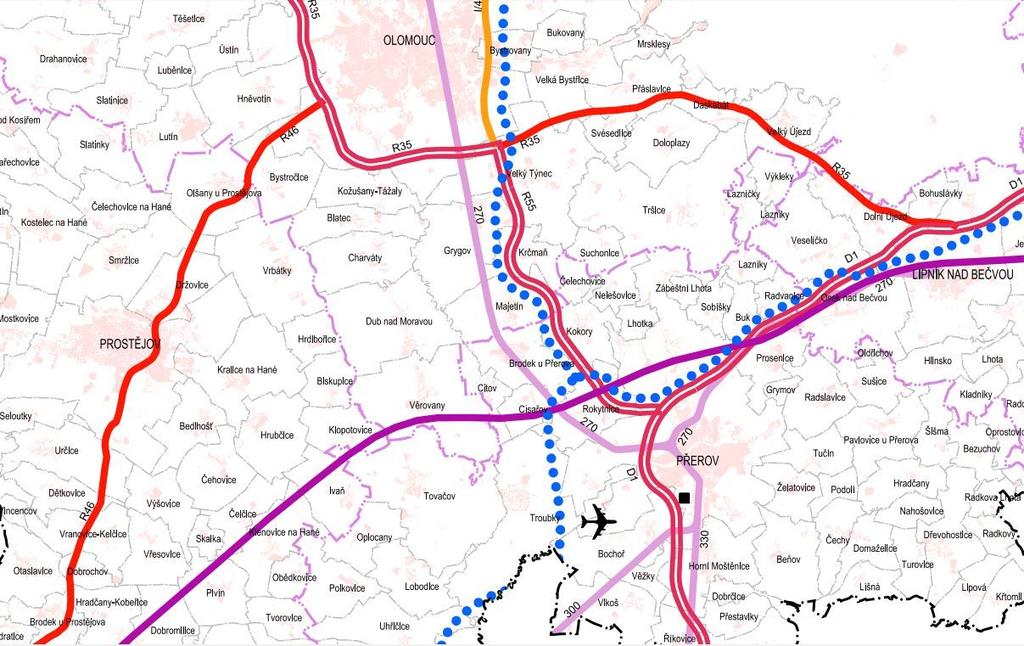 7. POSOUZENÍ ZÁSAD ÚZEMNÍHO ROZVOJE A ÚZEMNÍCH PLÁNŮ Zásady územního rozvoje Olomouckého kraje počítají v současnosti s rozvojem vodní dopravy pouze v rámci vodního koridoru Dunaj-Odra-Labe.