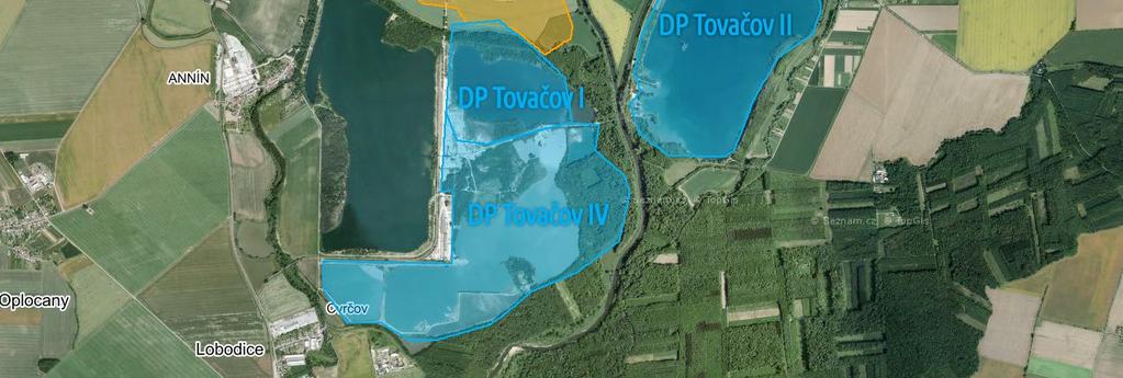 Byla upravena lokalizace rekreačního přístavu Tovačov. Obr. č. 29. : Dobývací prostory v oblasti Tovačovských jezer (zdroj: vlastní zpracování) Protipovodňová ochrana Po konzultaci s Povodím Moravy s.