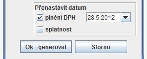 Je nutné provést kontrolu, zda se vygenerovaly všechny poplatky, které jsme chtěli vytvořit a zda se vygenerovaly