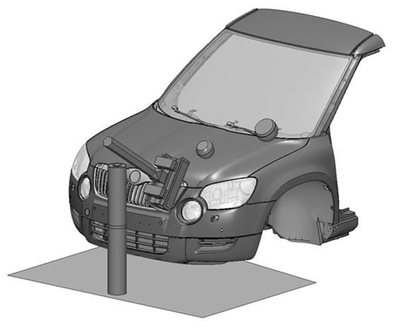 vozu (FEM) Ochrana chodců dle EuroNCAP impaktor