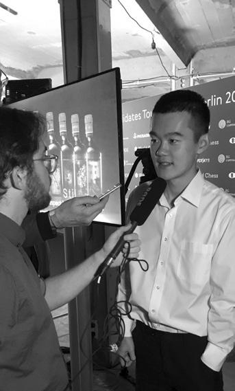 jediná remízová partie: LEVON ARONJAN (2794) vs. DING LIREN (2769) Turnaj kandidátů 2018, Berlín 1. kolo, 10. 3.