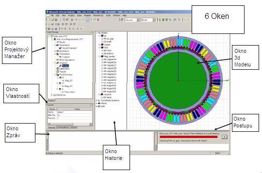 22 4 ANSYS MAXWELL, RMXPERT 4.1 Ansys Maxwell Program Ansys Maxwell (dále jen Maxwell) slouží k simulaci elektromagnetických polí při navrhování a simulování transformátorů, motorů atd.