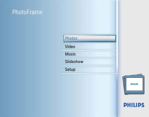 4 Používání za ízení Digital PhotoFrame Zobrazení fotografi í Poznámka Pomocí fotoráme ku PhotoFrame m žete p ehrávat