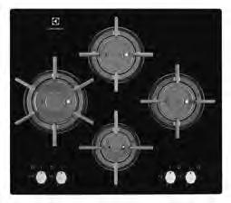 W/107 5 mm pravá přední: střední hořák FlushBurner, 2 000 W/107 5 mm jednoduchá instalace pomocí příchytek souprava pro připojení k plynu litinové podpěry Barva a provedení: černá Typ a pozice