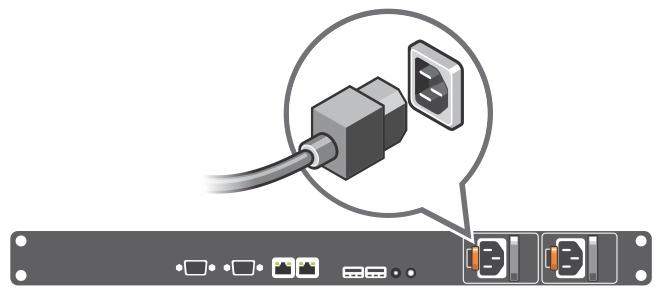 U konektorů na zadní straně systému se nachází ikony znázorňující, který kabel lze připojit ke kterému konektoru.