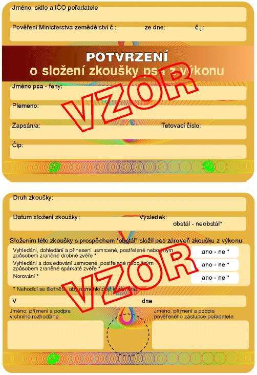 Příloha č. 8 k vyhlášce č. 244/2002 Sb.