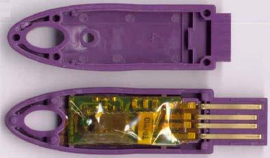 3.3 USB Token USB token je malé zařízení připomínající USB flash disk, avšak jejich architektura odpovídá již popsaným čipovým kartám.