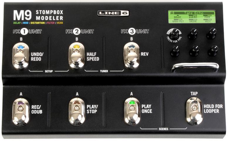 STOMPBOX MODELER M9 Podlahový multiefekt Verze 2.0 Uživatelská příručka Kardašovská 626, 198 00 Praha 9 Tel.: 266 610 561 Fax: 281 864 164 http://www.k-audio.cz mailto:info@k-audio.
