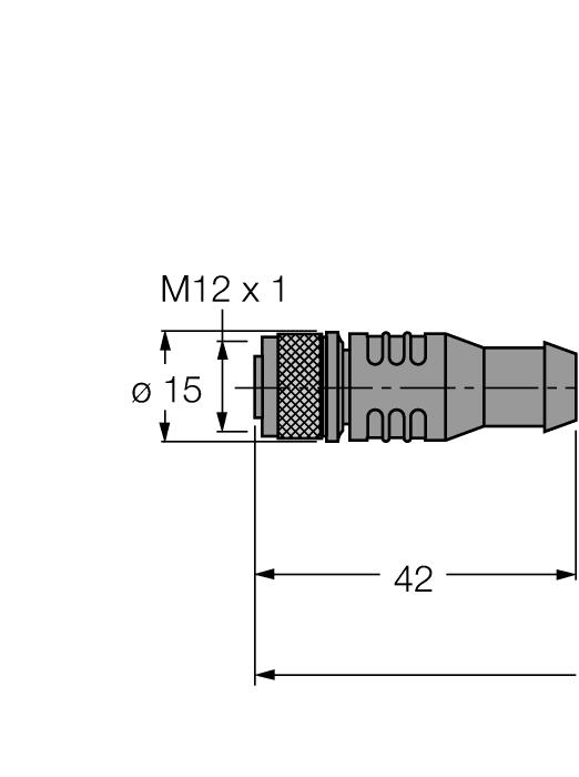 krytí IP67 E-RKC8T-264-2 6611746 Připojovací kabel, zásuvka M12 přímá 8pinová, stíněný (kroucené páry), délka kabelu: 2 m,