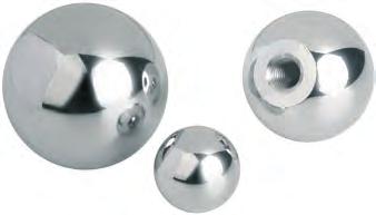 K0650 Kulové koncovky DIN 913, nerezová ocel nebo hliník Provedení C se závitem Provedení K s otvorem Materiál: Nerezová ocel 1.4305 nebo hliník. Provedení: leštěno. K0650.