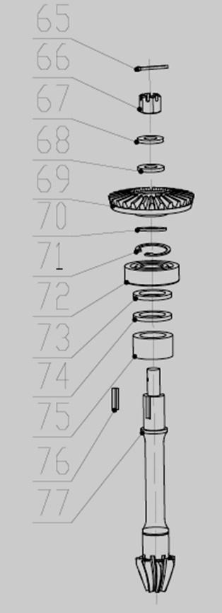 1 7100-220 Těsnění Gearbox gasket 2 7100-2015-202 Příruba Flange 3 SI-08*30