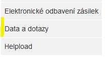 1 Portlet Data a Dotazy Portlet poskytuje informace o realizovaných přepravách a pohybech vozů nebo vlaků. Tento portlet nahrazuje aplikaci PDEx.