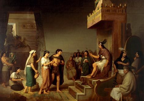 1. Juan Cordero, Regreso de Colón ante los Reyes Católicos (Kolumbus