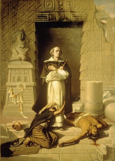 José Obregón, El descubrimiento del Pulque (Objevení Pulque), 1869,
