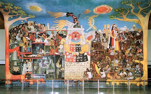2.17. Diego Rivera, La Historia de la Medicina (Dějiny medicíny), 1953,