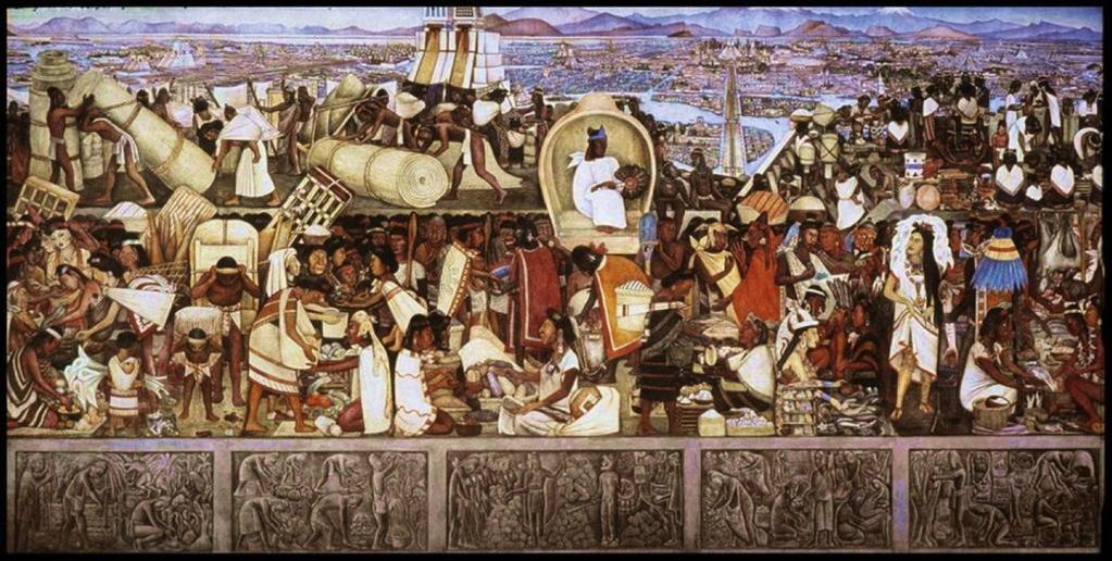 2.28. Diego Rivera, La Gran Ciudad de Tenochtitlán (Velkolepé