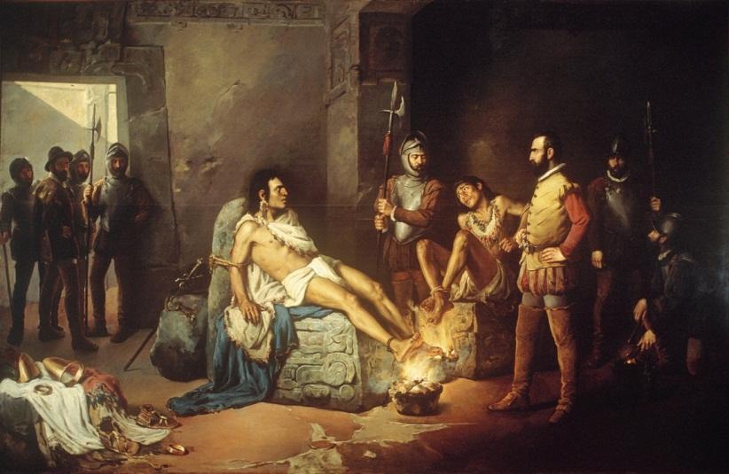 Leonardo Izaguirre, El suplicio de Cuauhtémoc (Mučení