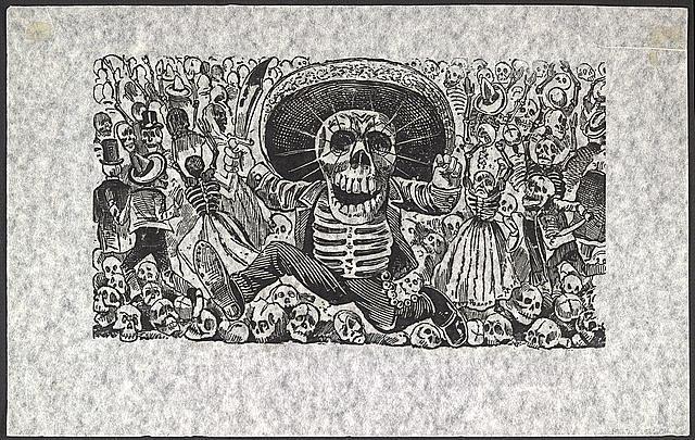 1.7. José Guadalupe Posada, Calavera Oaxaqueña, grafika,