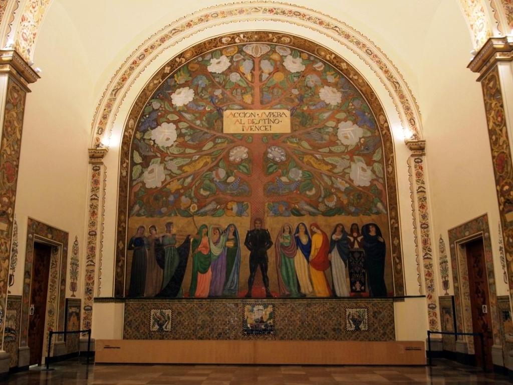 Roberto Montenegro, El árbol de la vida (Strom života), freska, 1922, ACdSPySP,