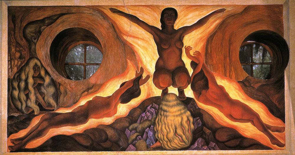 Mexican muralists: Orozco, Rivera, Siqueiros.