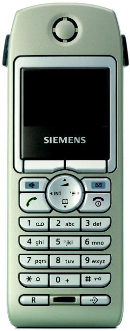 Přenosné části Gigaset HiPath Cordless Enterprise umožňuje telefonování v celé oblasti pokryté rádiovými buňkami.