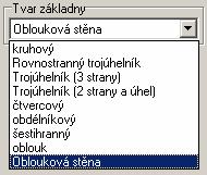 Při kreslení sloupů a obloukových stěn postupujte takto: Klepněte na nástroj CAD Interiér > Sloupy a obloukové zdi.