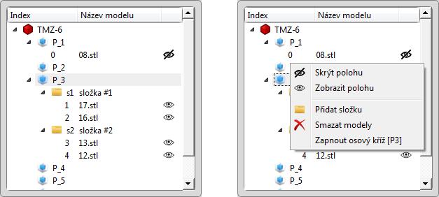 UTB ve Zlíně, Fakulta aplikované informatiky 36 6.2.3 Strom modelů Stromový list zobrazuje veškeré nahrané modely do aplikace pod vlastní položkou.