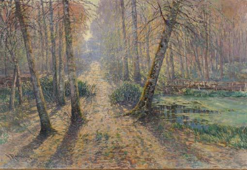 do 14. 10. 2015 Václav Rabas (1855 1954), Letní krajina, olej na plátně, 71,5 x 93,5 cm, 1930 obrazů našich předních krajinářů.