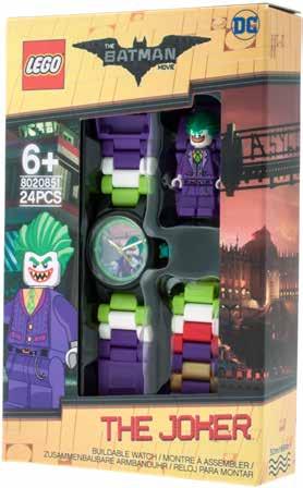 voděodolné (stříkající voda, mytí rukou) - Součástí pásku je LEGO postavička Joker -