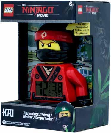 9009211 - Oblíbený hrdina v provedení LEGO hodin s budíkem - Výška figurky je cca 25 cm - Hodiny s LCD displejem - Podsvícení displeje - Budík s funkcí opakovaného