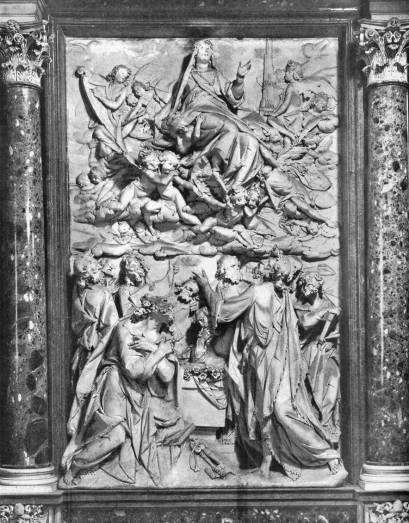 010 Pietro Bernini, reliéf s výjevem Nanebevzetí Panny Marie,