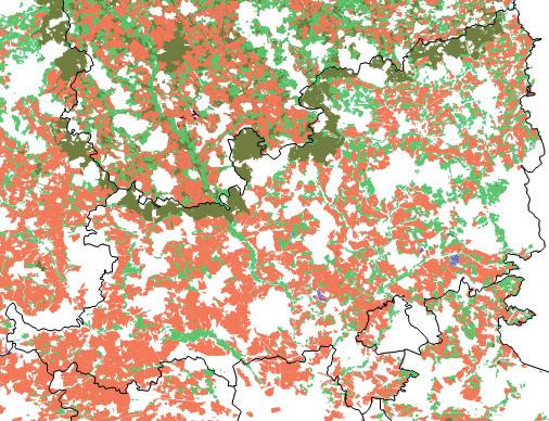 Mapa 4 Druhy zemědělských pozemků v okrese Plzeň-jih podle LPIS Mapa 5 Druhy