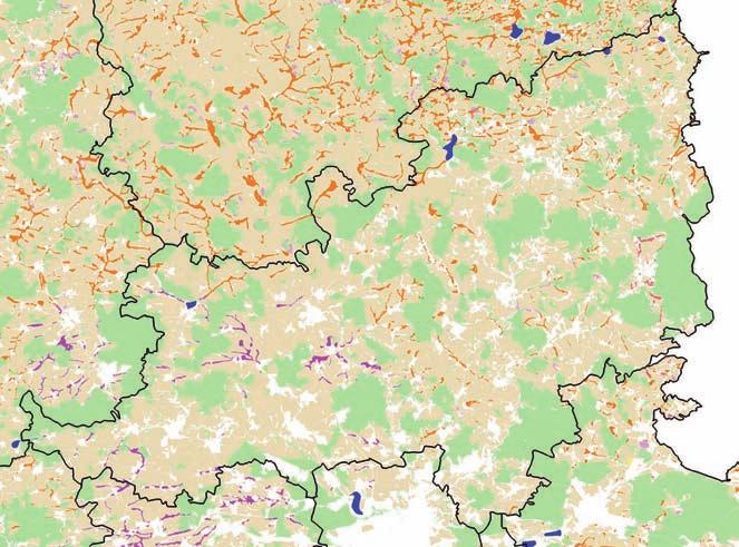 ARCDATA Praha, 1997, LPIS MZe, ÚHÚL Mapa lesních celků Grafické zpracování VÚKOZ Průhonice, 2006 Použité mapové podklady: HPKJ, LPIS, mapa lesních ploch a ArcČR 500 (vrstva vodstvo, vrstva okresy).