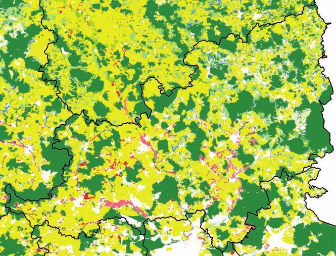 Mapa 26 Cena zbytkové biomasy v okrese Plzeň-jih v Kč/GJ tepla v palivu Mapa 27 Cena zbytkové biomasy v obci Šťáhlavy v Kč/GJ tepla v palivu Zdroj dat: Mapový podklad BPEJ VÚMOP Praha, 2004, ArcČR,