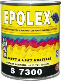 EPOLEX S 7300 TUŽIDLO DO EPOXIDOVÝCH NÁTĚROVÝCH HMOT TUŽIDLO 1 kg Výrobek je určen výhradně k vytvrzování dvousložkových epoxidových nátěrových hmot EPOLEX.