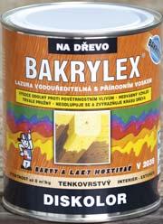 BAKRYLEX NAPOUŠTĚDLO V 1404B HLOUBKOVÝ IMPREGNAČNÍ NÁTĚR NA DŘEVO 0000 transparentní 0,75 kg 2,5 kg 8-12 BAKRYLEX NAPOUŠTĚDLO je hloubkový impregnační a ochranný nátěr na dřevo bez obsahu