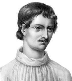 Středověk Giordano Bruno (1548 1600) De l infinito universo et Mundi: Je-li svět konečný a vně světa nic není, táži se vás: Kde je svět? Kde je universum?