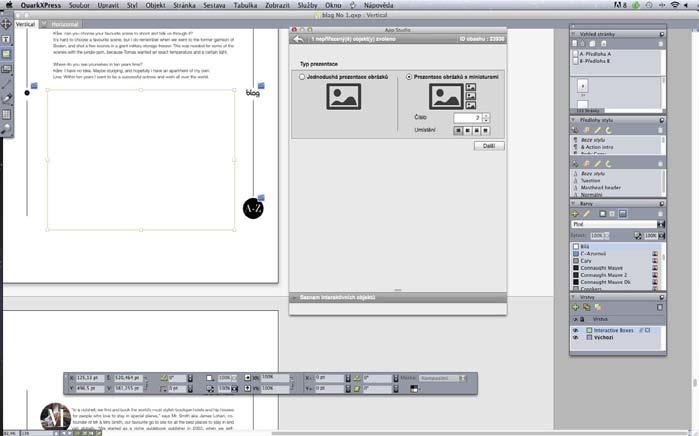 Produkty Svět tisku 11/2011 26 App Studio Factory: tvorba publikační aplikace Jak jsme již řekli výše, odpovídající publikační aplikace se vytvoří a nastaví v prostředí App Studio Factory.
