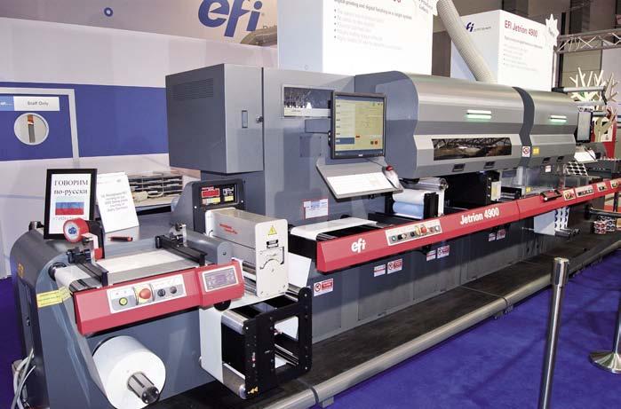 Svět tisku 11/2011 43 Téma čísla Další digitální etiketová rotačka EFI Jetrion 4900 Konvertingové a inspekční zařízení Flexor 380 2C+ HP Indigo WS6600 je uvedení barvy White Plus s velmi vysokou