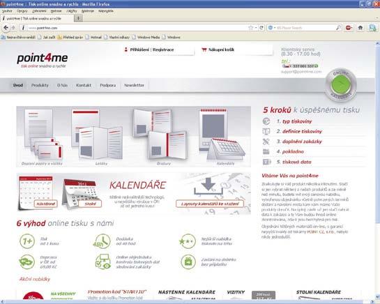 Praxe Svět tisku 11/2011 62 Řešení Web-to-Print v Point CZ Tiskárna Point CZ patří již řadu let mezi polygrafické podniky, které se snaží neustále sledovat aktuální dění nejenom na tuzemských trzích