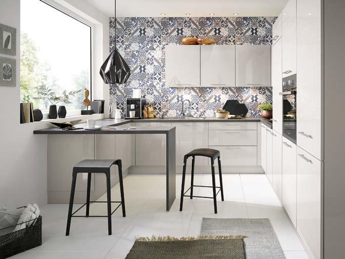 KITCHEN STYLING 2 PROSTOR, POLN IDEJ. Poglejte, koliko oblikovnih kombinacij nudi isti prostor z vedno isto prostorsko razporeditvijo in isto situacijo priključnih inštalacij.