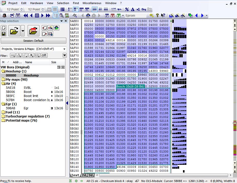 3.2 Software WinOLS WinOLS je program, který je navržen k úpravám obsahu pamětí (FLASH, micro FLASH, EEPROM) řídicích jednotek motoru. Usnadňuje vyhledání či vytvoření polí konstant, tzv.