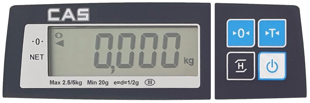 CAS SW1-S-T, model 217 Strana 4 2.2. KLÁVESNICE Klávesnice je tlačítková (čtyři tlačítka zapájená do desky elektroniky), krytá fóliovým ochranným krytem s popisem funkcí tlačítek.