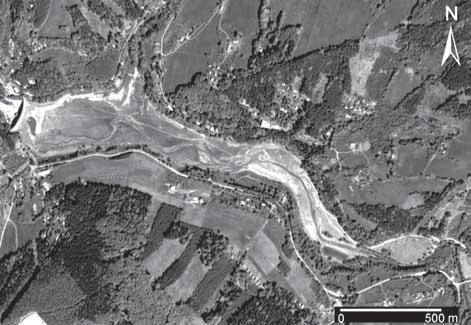 Parametr Hodnota Plocha povodí nad přehradním profilem S 65 km 2 Průměrné roční srážky 940 mm Celkový objem sedimentů v nádrži V 491 000 m 3 Doba sedimentace ΔT 1912 2004 (92 let) Pórovitost n 62 68