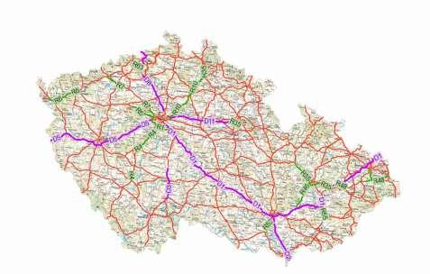 lostních silnic (rychlostní silnice R7 v oblasti Strategické průmyslové zóny TRIANGLE a R63 v úseku Řehlovice - Bystřany).