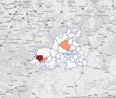 Obrázek 22 - Ostatní ubytovací zařízení Z vizualizovaných datových podkladů je zřejmé, že pokud má být rozvíjen vlastní cestovní ruch, je bezpodmínečně nutné rozvíjet infrastrukturu cestovního ruchu,