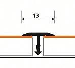 AL a MO profily pro ruční tvarování - ZIC ZAC Dilatační profil 16 mm pro laminát 9-10 mm Přírodní profily hliník 250 cm 27388