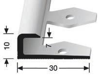 3 mm eloxovaný 801 EB S stříbrný F4 250 cm 219 801 004 4 439,0 Ukončovací profil