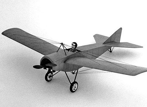 Bowlus Baby Albatross RC polomaketa čs. sportovního le tou nu na elektropohon.