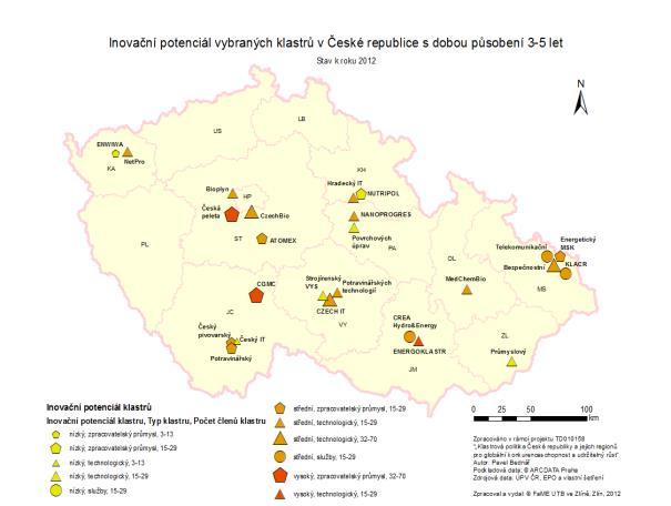 veřejné podpory na klastrové organizace a členy klastrů